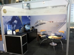 Steller Systems exhibiting alongside Andrew Weir Yacht Management at the London Yacht, Jet and Prestige Car Show